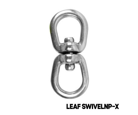 AQUA MARINE - Leaf Swivel-Nickel Plated